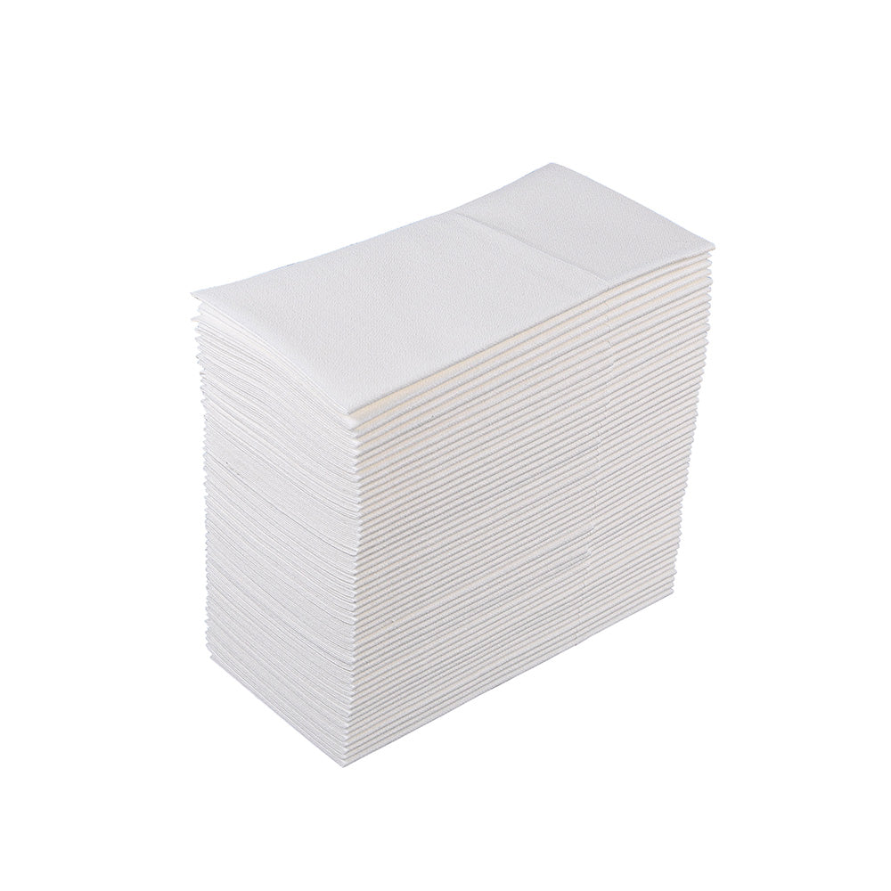 40x40 White Prefolded Airlaid Napkins Paper Dinner Napkins with Pockets for Silverware HL31NP01